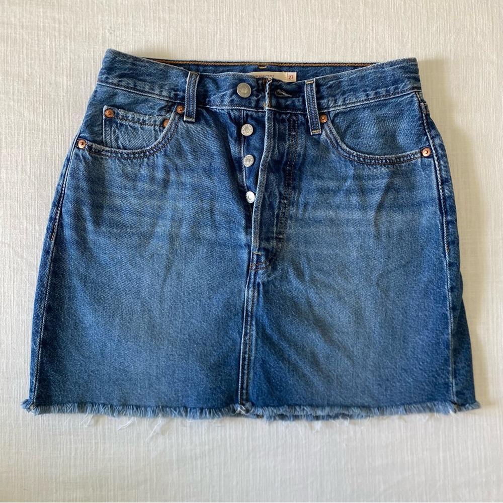 Levi's Blue Mini Skirt Casual